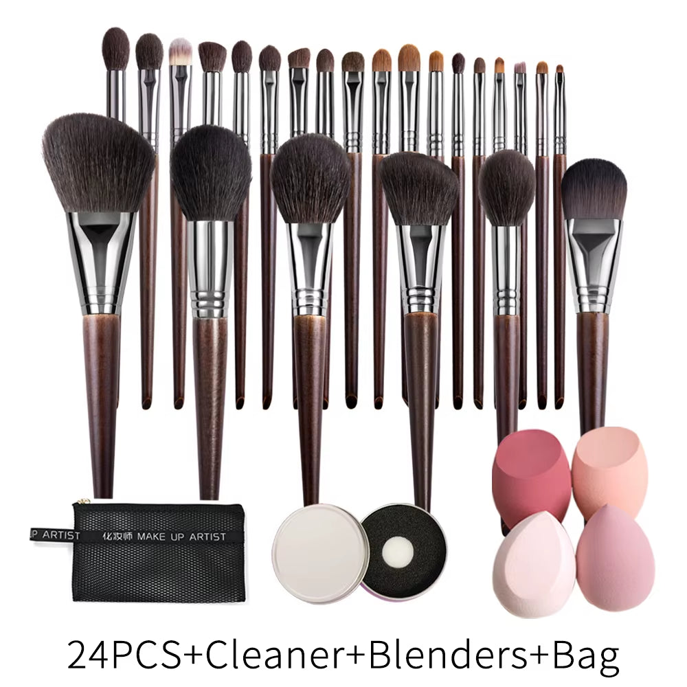 Natural Makeup Brushes Set Eyeshadow Make up Brush Goat Hair Kit for Makeup Nabor Kistey Blending Pinceaux Maquillage