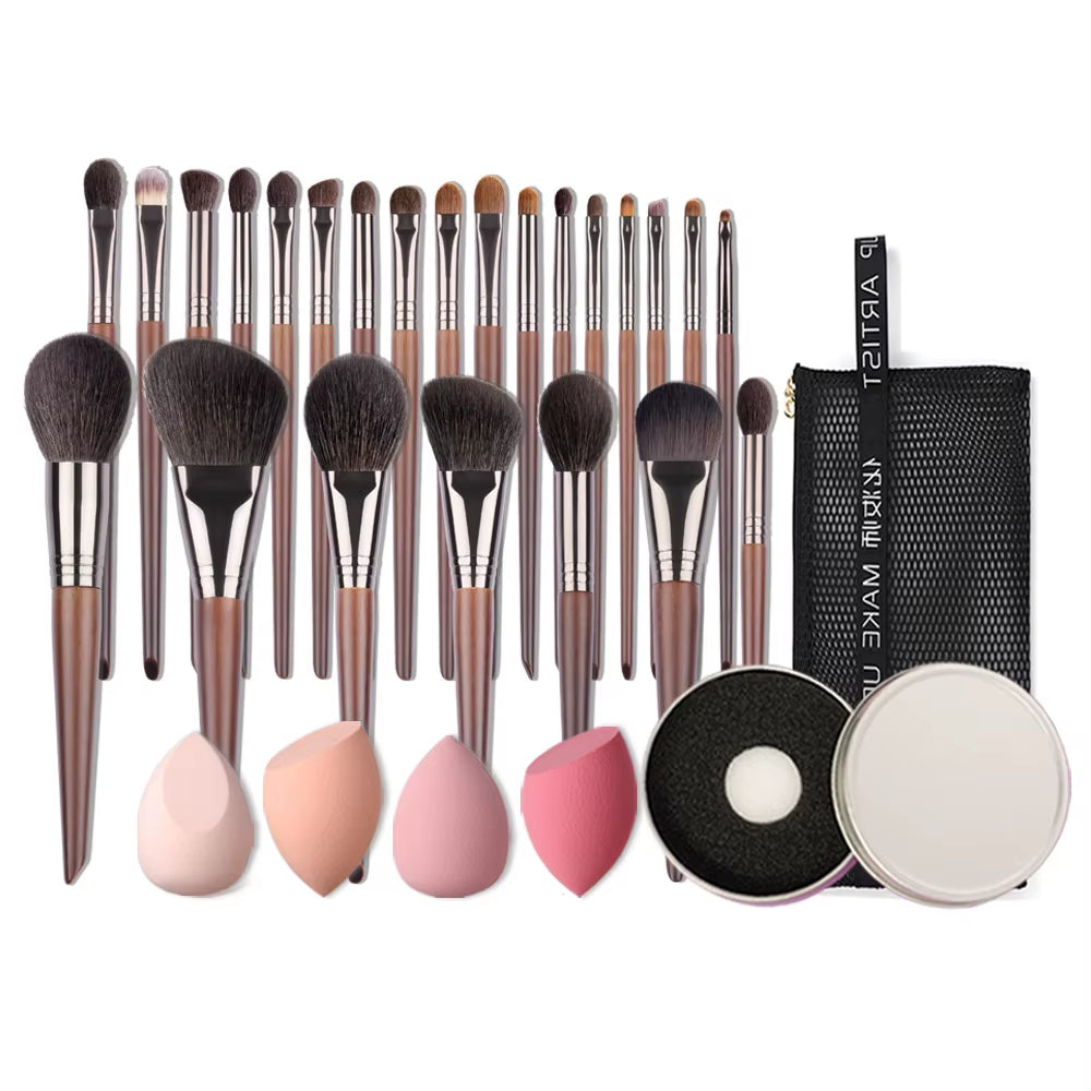 Natural Makeup Brushes Set Eyeshadow Make up Brush Goat Hair Kit for Makeup Nabor Kistey Blending Pinceaux Maquillage