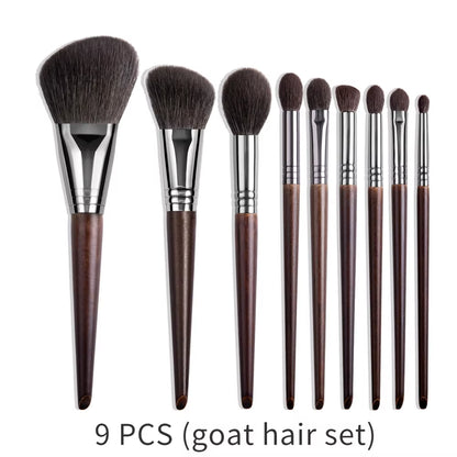 Natural Makeup Brushes Set Eyeshadow Make up Brush Goat Hair Kit for Makeup Nabor Kistey Blending Pinceaux Maquillage