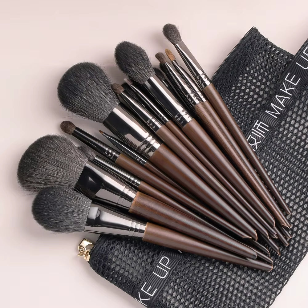 Natural Makeup Brushes Set Eyeshadow Make up Brush Goat Hair Kit for Makeup Nabor Kistey Blending Pinceaux Maquillage