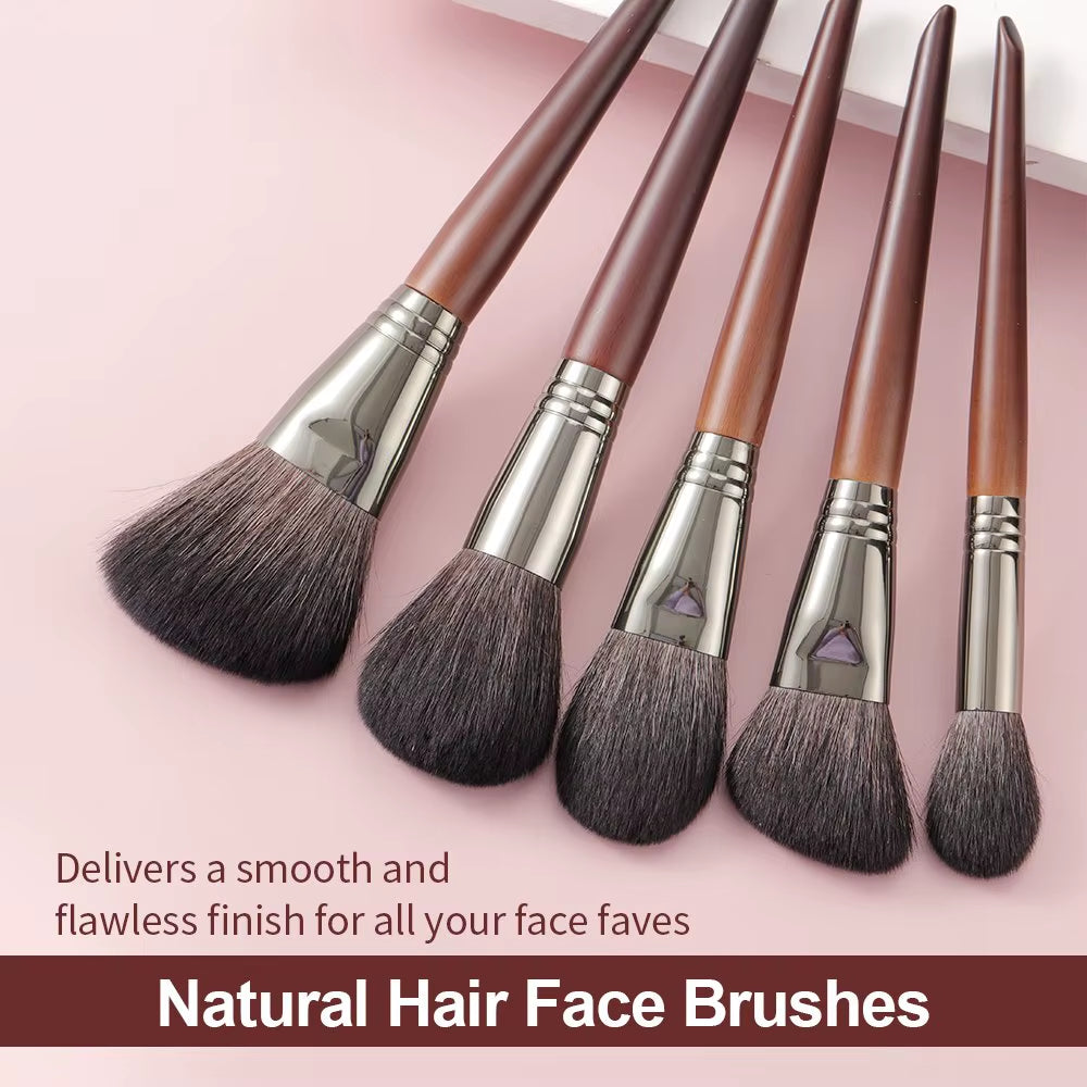 Natural Makeup Brushes Set Eyeshadow Make up Brush Goat Hair Kit for Makeup Nabor Kistey Blending Pinceaux Maquillage